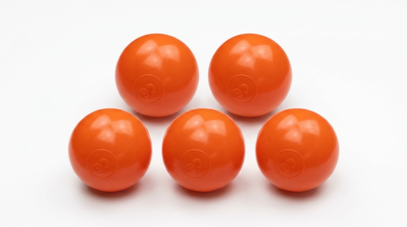 Ballenbak ballen oranje (70mm) 100 stuks