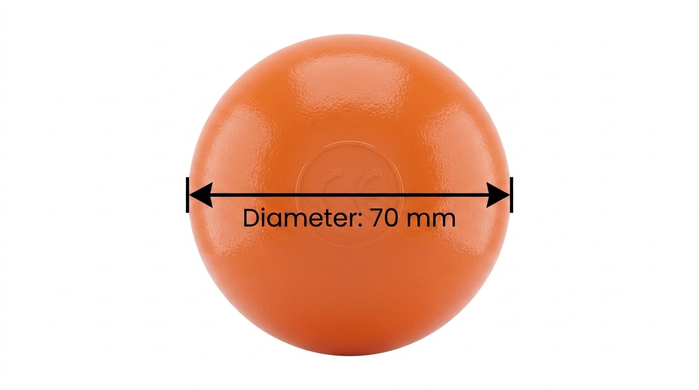 Ballenbak ballen oranje (70mm) 100 stuks