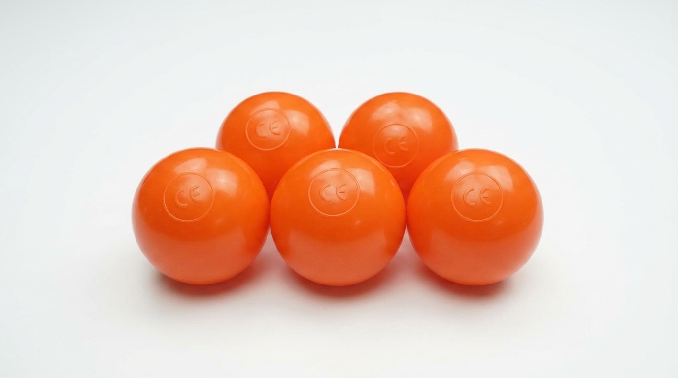 Ballenbak ballen oranje (70mm) 100 stuks