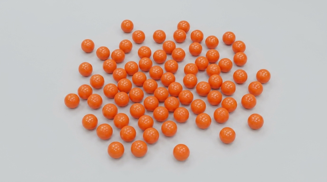 Ballenbak ballen oranje (70mm) 100 stuks