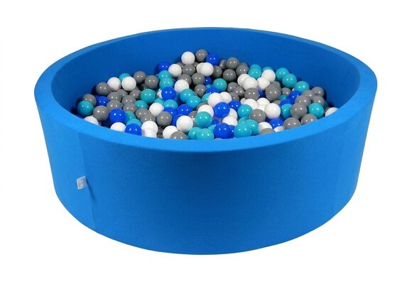 Ballenbak XXL - 700 ballen - 130 x 40 cm - ballenbad - rond blauw