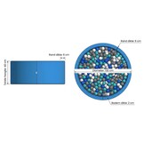 Ballenbak XXL - 700 ballen - 130 x 40 cm - ballenbad - rond blauw