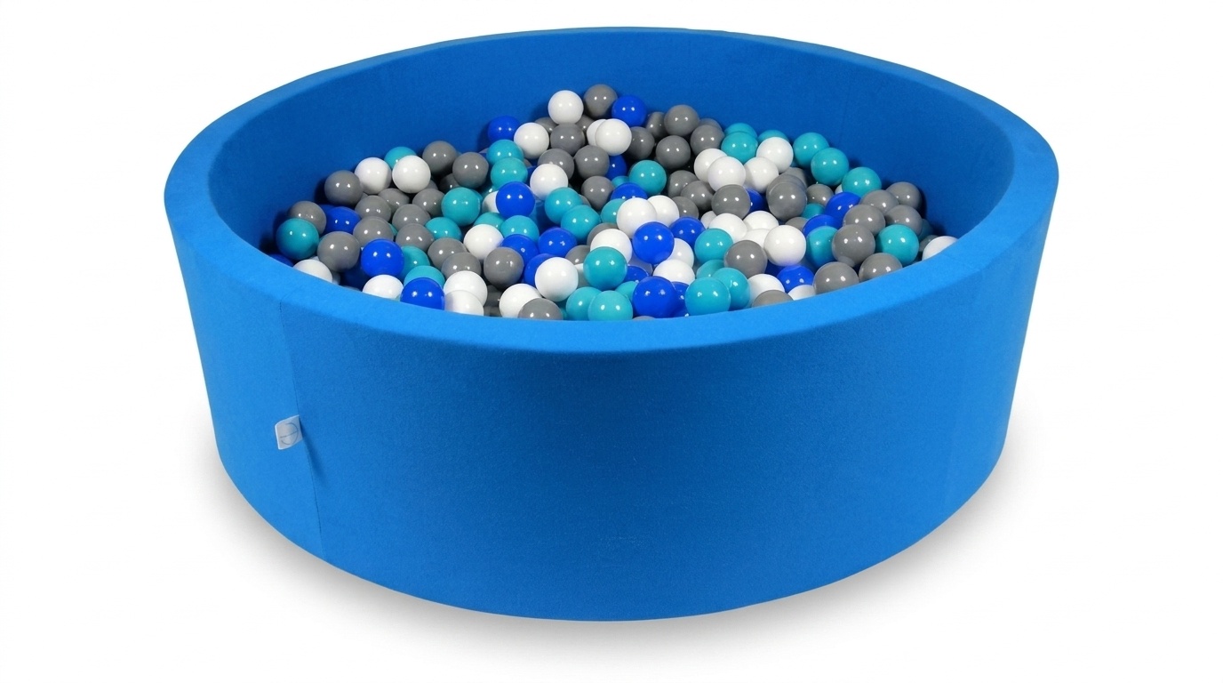 Ballenbak XXL - 700 ballen - 130 x 40 cm - ballenbad - rond blauw