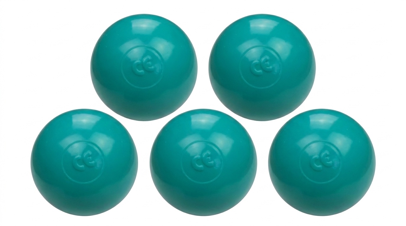 Ballenbak ballen turqoise (70mm) 500 stuks