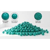 Ballenbak ballen turqoise (70mm) 500 stuks