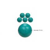 Ballenbak ballen turqoise (70mm) 500 stuks