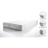 Matras 90x200 cm - Koudschuim HR30/150 - Wit - 7cm dik