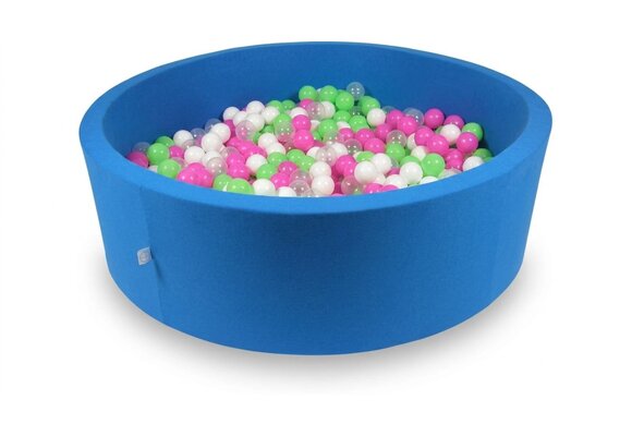 Ballenbak XXL - 700 ballen - 130 x 40 cm - ballenbad - rond blauw