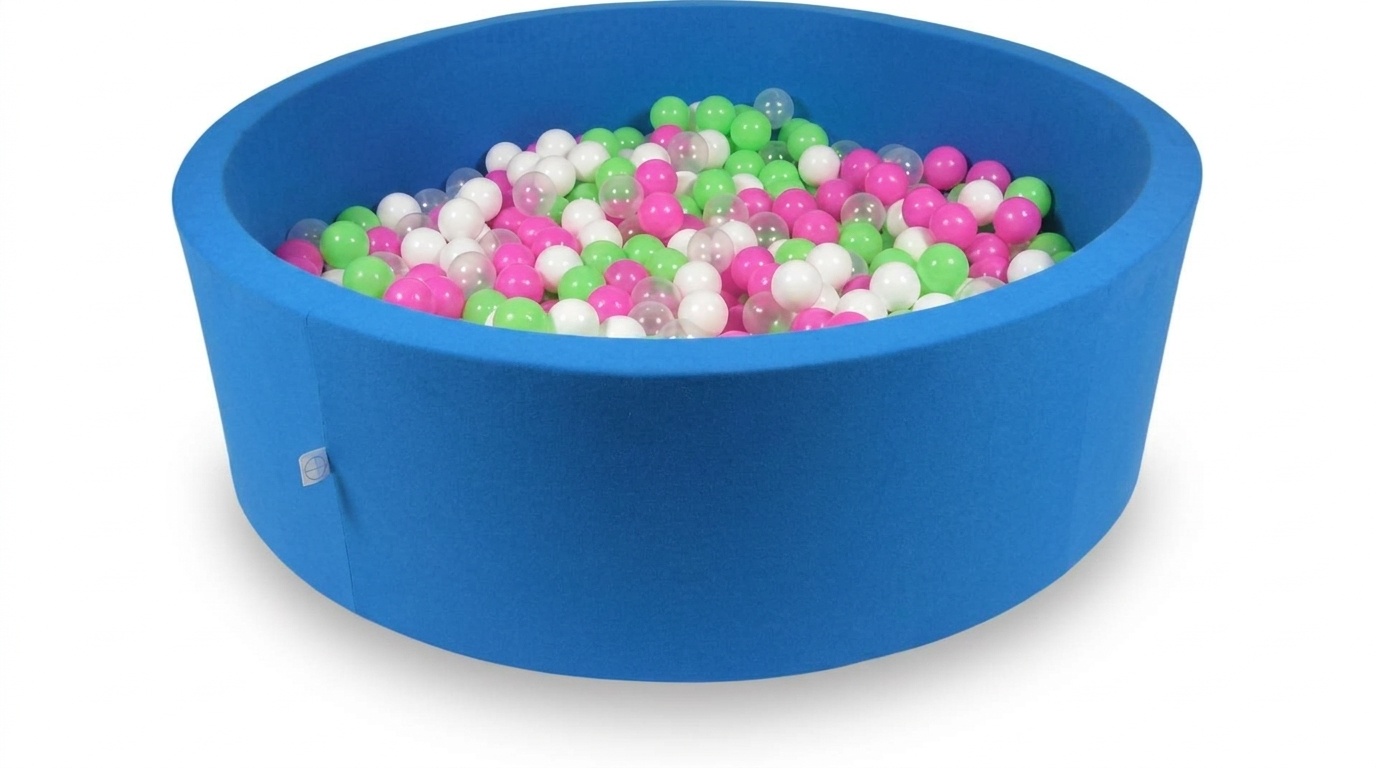 Ballenbak XXL - 700 ballen - 130 x 40 cm - ballenbad - rond blauw
