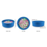 Ballenbak XXL - 700 ballen - 130 x 40 cm - ballenbad - rond blauw