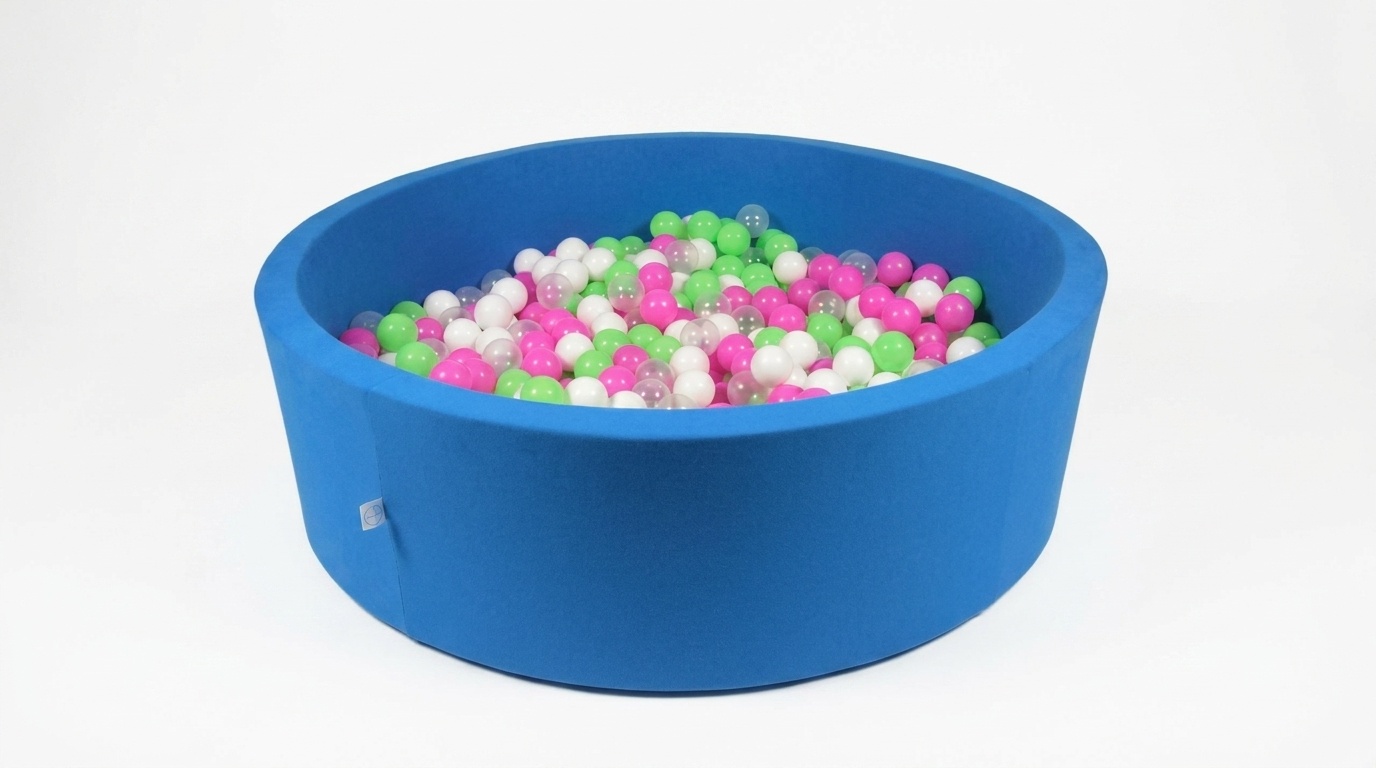 Ballenbak XXL - 700 ballen - 130 x 40 cm - ballenbad - rond blauw