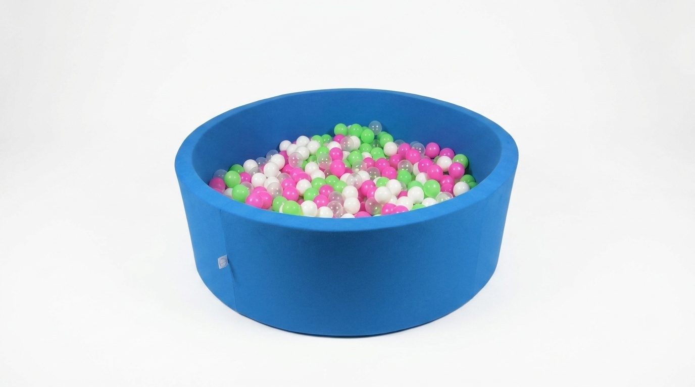 Ballenbak XXL - 700 ballen - 130 x 40 cm - ballenbad - rond blauw