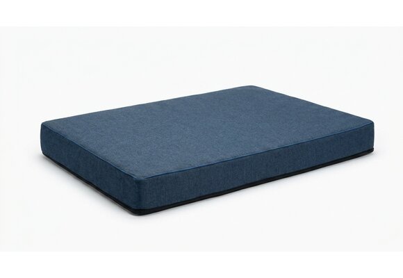 Hondenkussen - maat L - 60x80x8cm - wasbaar - marineblauw