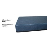 Hondenkussen - maat L - 60x80x8cm - wasbaar - marineblauw
