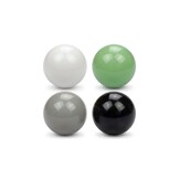 Ballenbak ballen 500 stuks 7cm, wit, lichtgroen, grijs, zwart