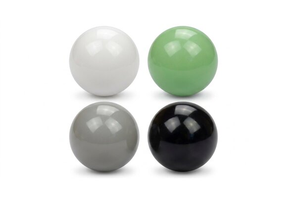 Ballenbak ballen 500 stuks 7cm, wit, lichtgroen, grijs, zwart