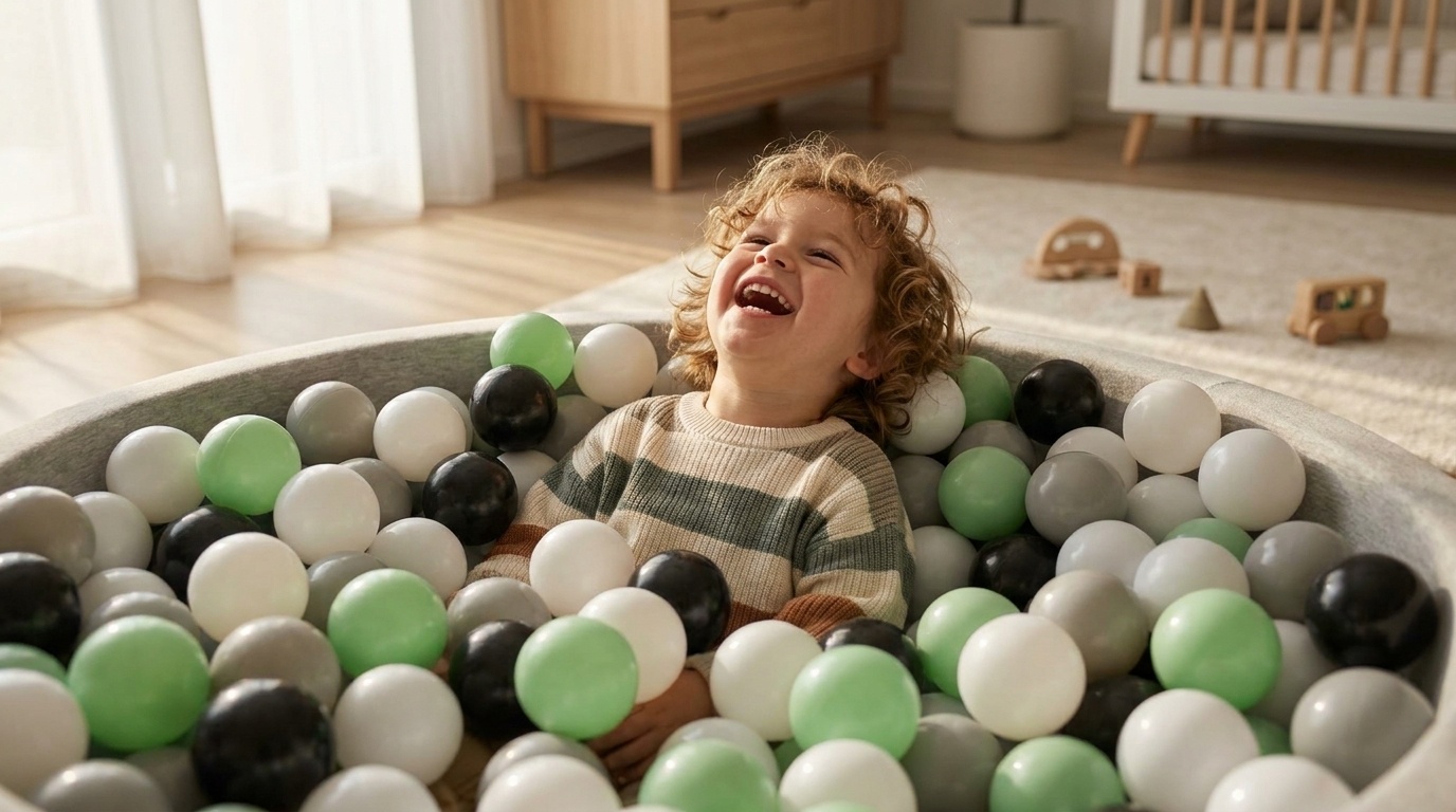 Ballenbak ballen 500 stuks 7cm, wit, lichtgroen, grijs, zwart