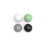 Ballenbak ballen 500 stuks 7cm, wit, lichtgroen, grijs, zwart