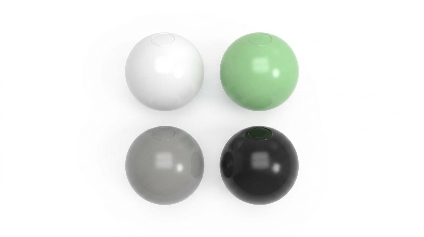 Ballenbak ballen 500 stuks 7cm, wit, lichtgroen, grijs, zwart