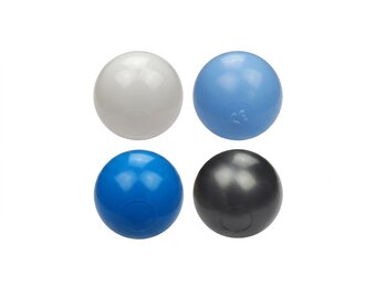 Ballenbak ballen 300 stuks 7cm, wit, lichtblauw, grijs, blauw