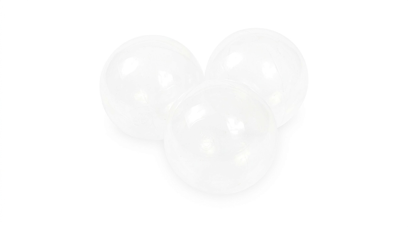Ballenbak ballen transparant (70mm) 100 stuks