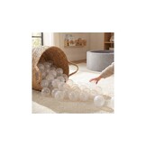 Ballenbak ballen transparant (70mm) 100 stuks
