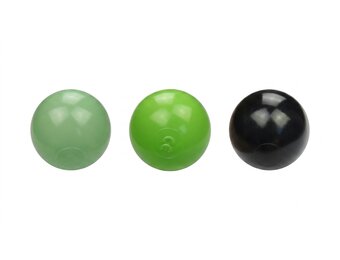 Ballenbak ballen 500 stuks 7cm, lichtgroen, groen, zwart