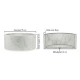 Ballenbak marmer met 500 wit, grijs, zwarte ballen - 115 x 40 cm - rond