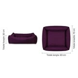 Hondenmand - hondenbed - 60x70cm - paars