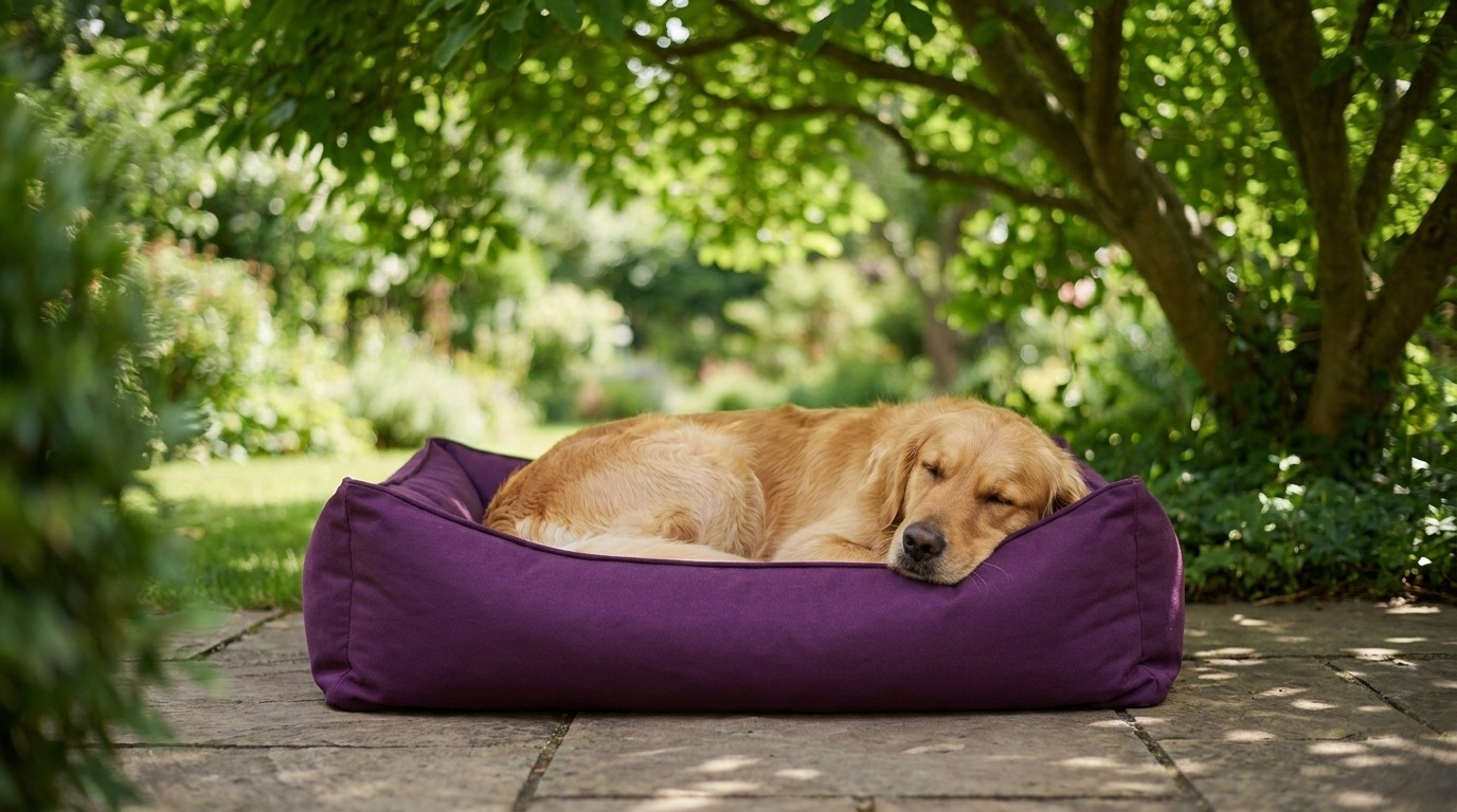 Hondenmand - hondenbed - 60x70cm - paars