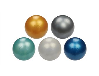 Ballenbak ballen 300 stuks 7cm, goud, zilver, transparant, turqoise, lichtblauw