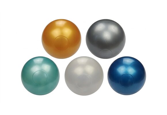 Ballenbak ballen 300 stuks 7cm, goud, zilver, transparant, turqoise, lichtblauw