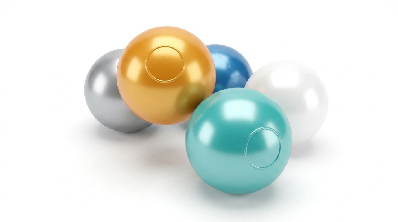 Ballenbak ballen 300 stuks 7cm, goud, zilver, transparant, turqoise, lichtblauw