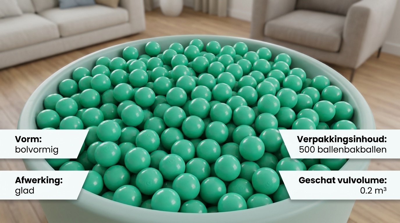 Ballenbak ballen mint (70mm) 500 stuks