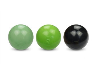 Ballenbak ballen 300 stuks 7cm, lichtgroen, groen, zwart