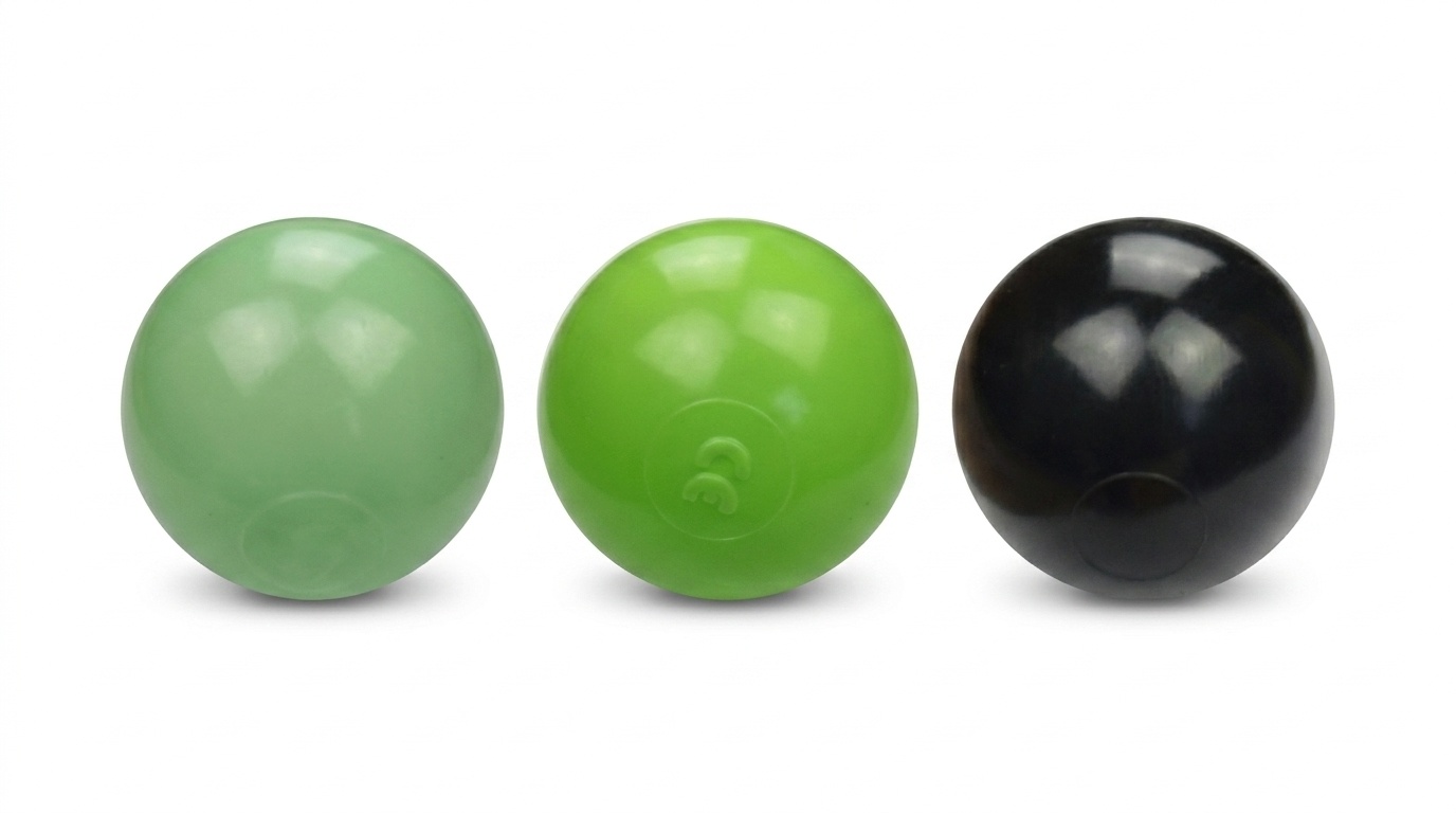 Ballenbak ballen 300 stuks 7cm, lichtgroen, groen, zwart