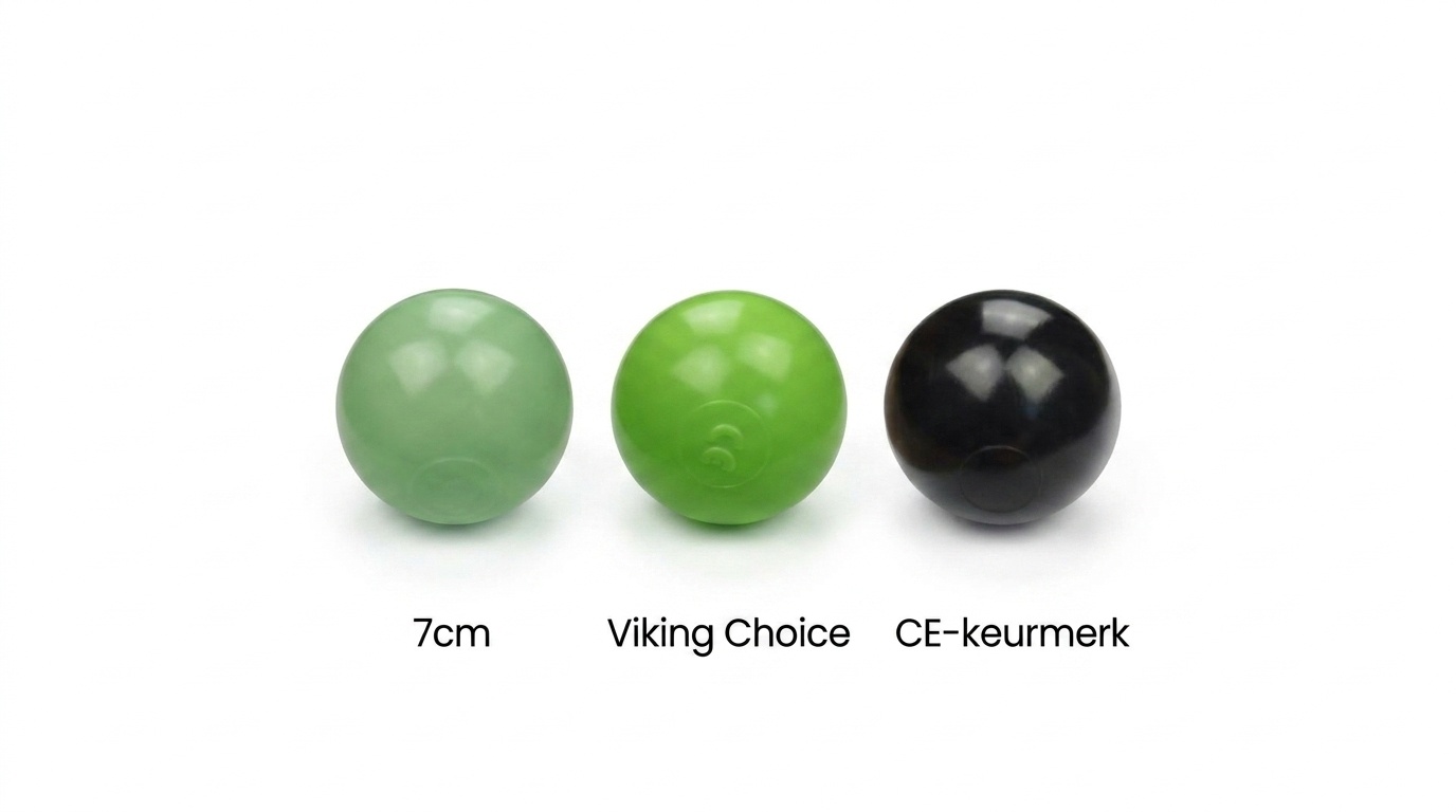 Ballenbak ballen 300 stuks 7cm, lichtgroen, groen, zwart