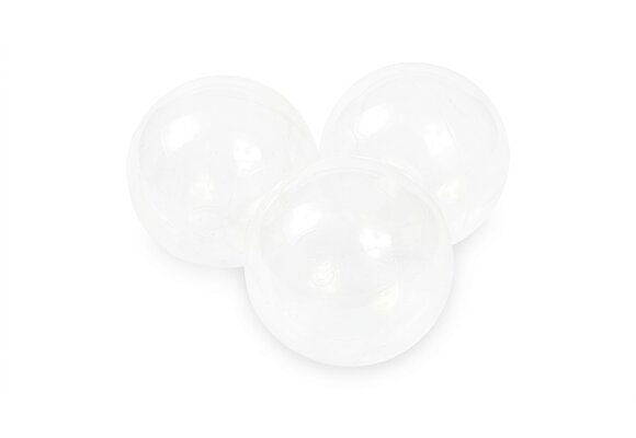 Ballenbak ballen transparant (70mm) 300 stuks