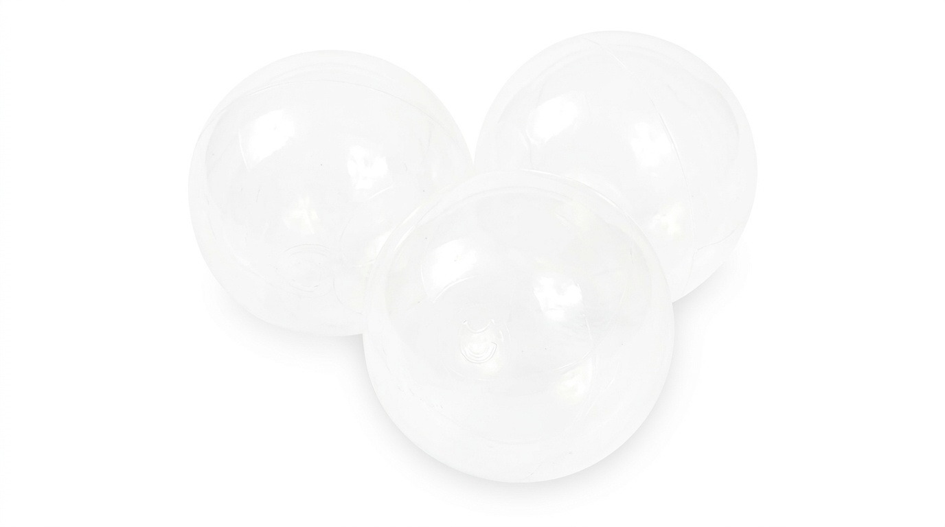Ballenbak ballen transparant (70mm) 300 stuks