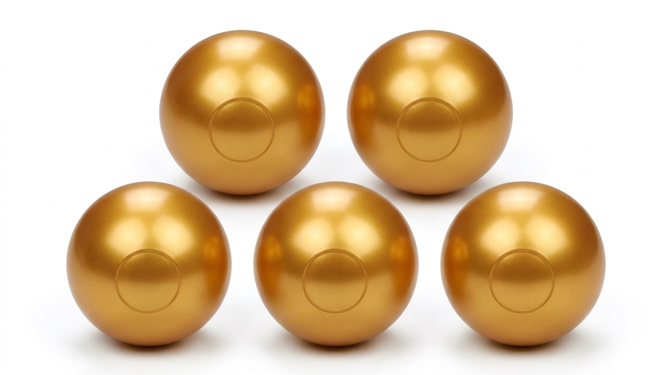 Ballenbak ballen goud (70mm) 300 stuks