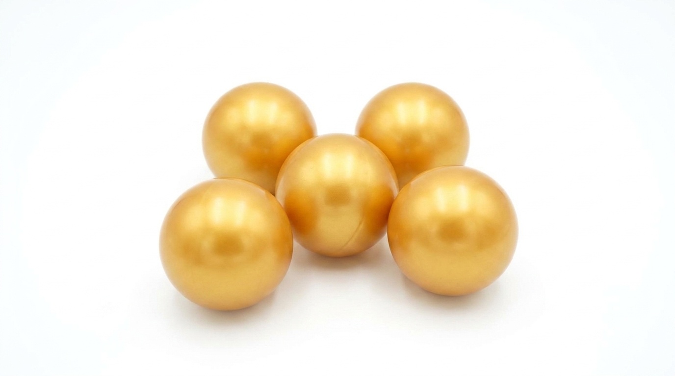 Ballenbak ballen goud (70mm) 300 stuks
