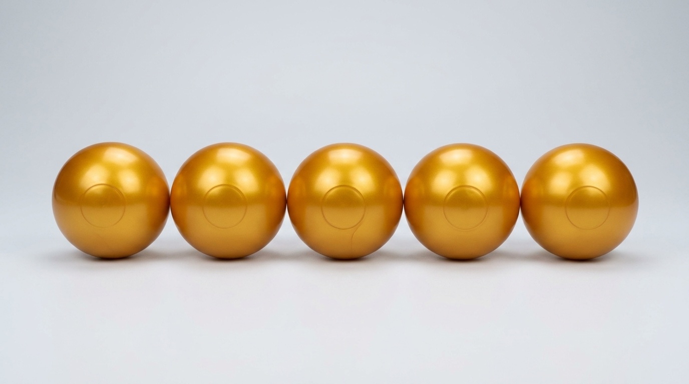Ballenbak ballen goud (70mm) 300 stuks
