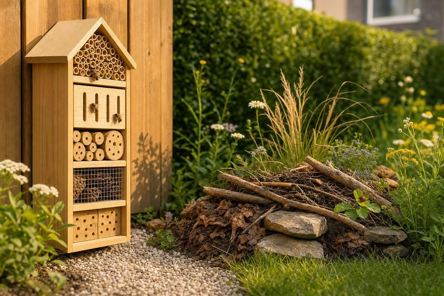 Bug Hotels vs. Natuurlijke Schuilplaatsen