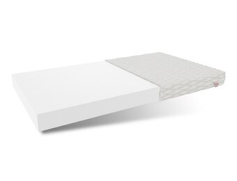 Matras met gewatteerde hoes 160x200 cm Wit Koudschuim H3