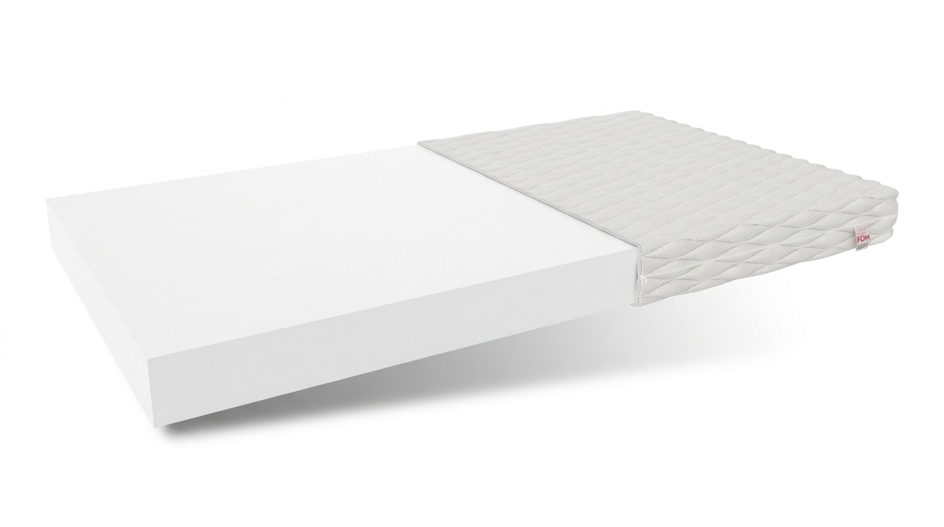 Matras met gewatteerde hoes 160x200 cm Wit Koudschuim H3