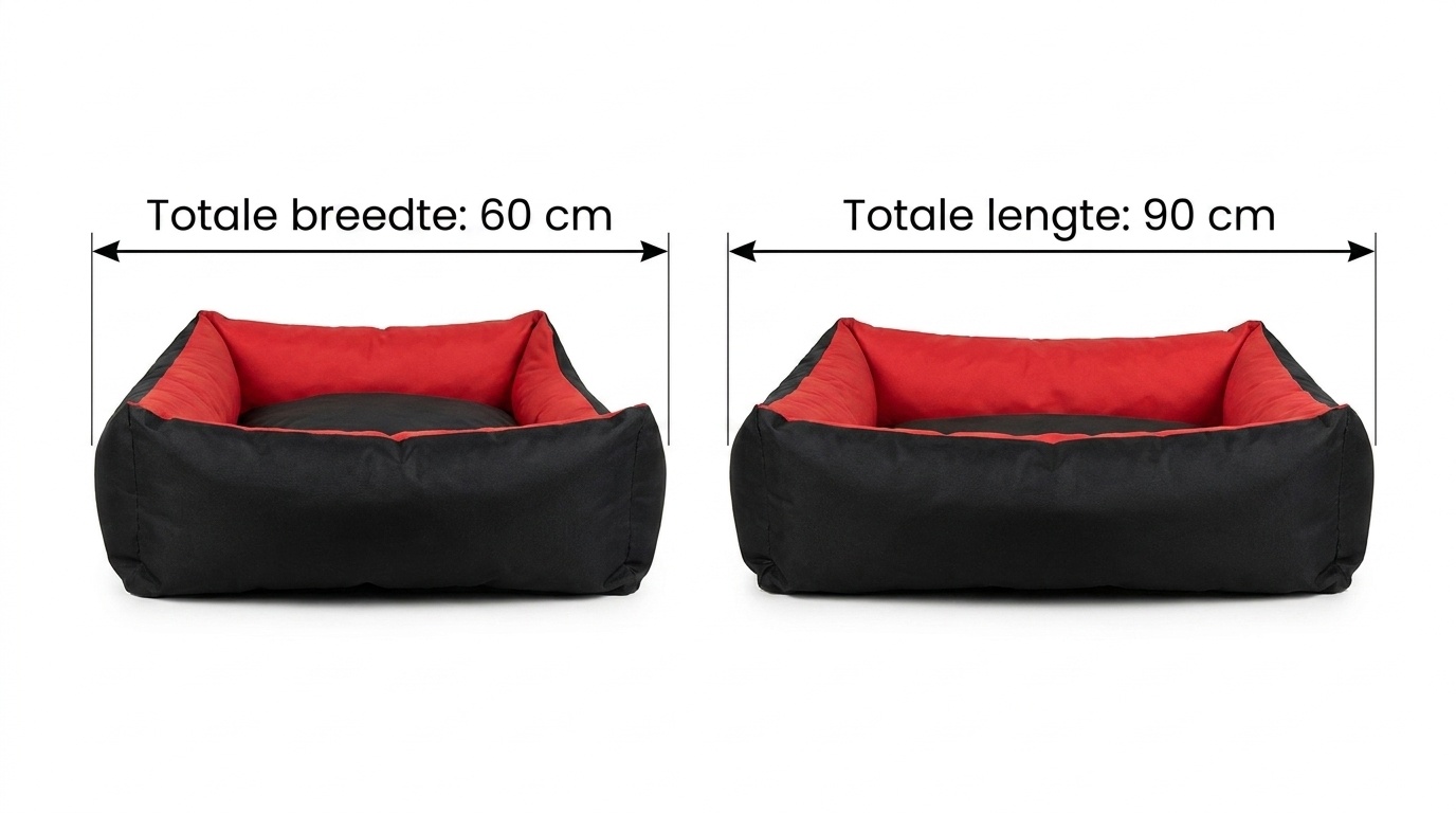 XXL Hondenbed van kunststof - hondenkussen hondensofa kattenbed hondenkorf - waterdicht 90 X 60