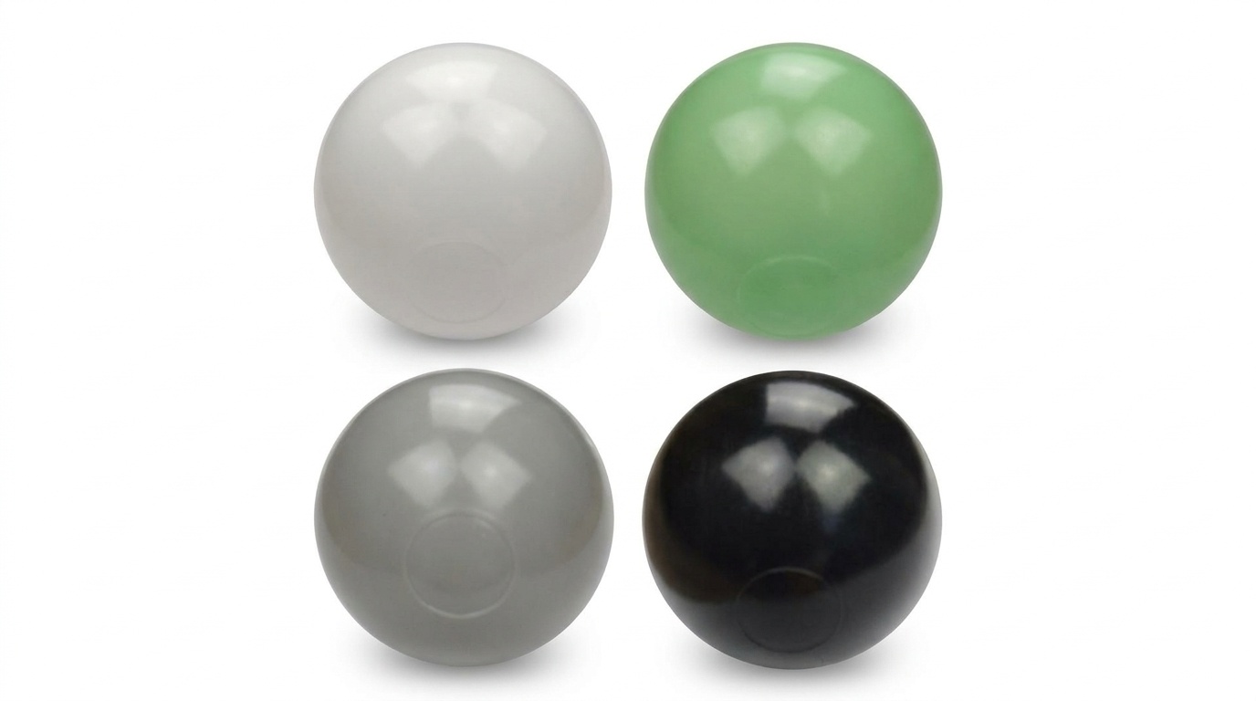 Ballenbak ballen 1000 stuks 7cm, wit, lichtgroen, grijs, zwart