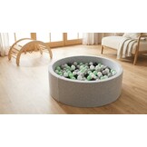 Ballenbak ballen 1000 stuks 7cm, wit, lichtgroen, grijs, zwart
