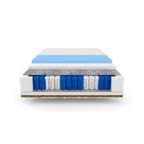 Matras kokos 180x200 | 7-zone pocketvering, 20cm dik, wit