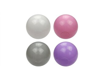 Ballenbak ballen 1000 stuks 7cm, wit, roze, grijs, paars